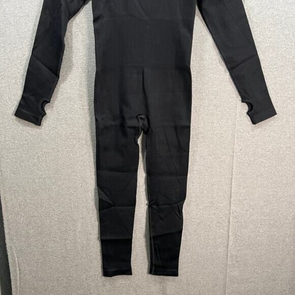 OQQ Women Long Sleeve Yoga Jumpsuits Workout Ribbed Bodysuits One Piece Size M - Picture 3 of 7